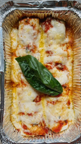 Cannelloni al forno (Spinach + Ricotta)
