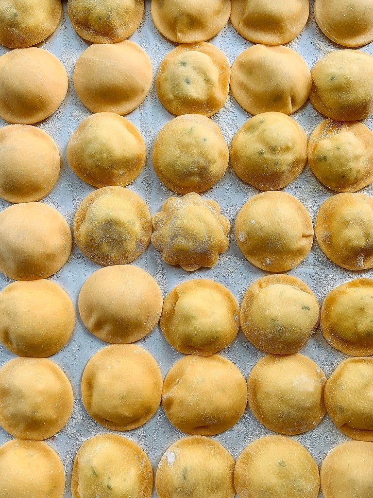 Anolini al Tartufo e funghi (truffles + mushrooms)