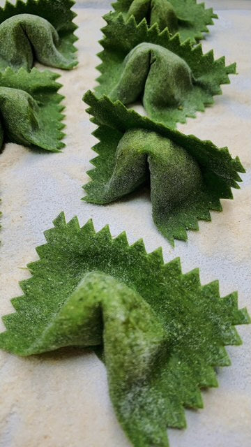 Casonsei verde al pesto