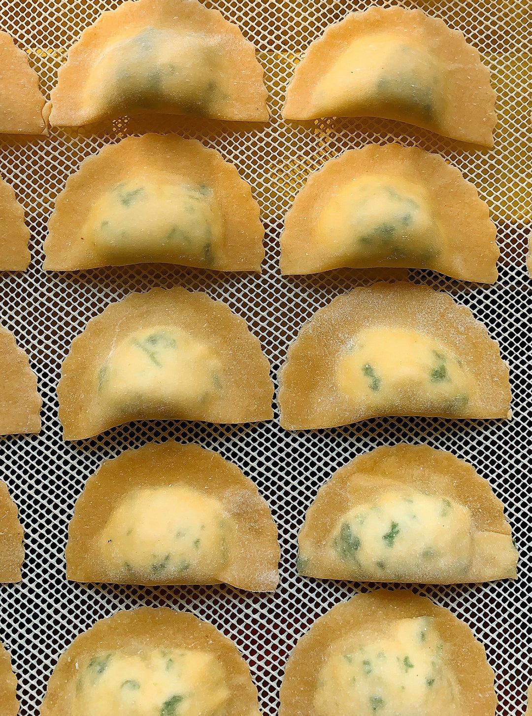 Mezzelune di mais e ricotta (Sweet corn + chili lime)