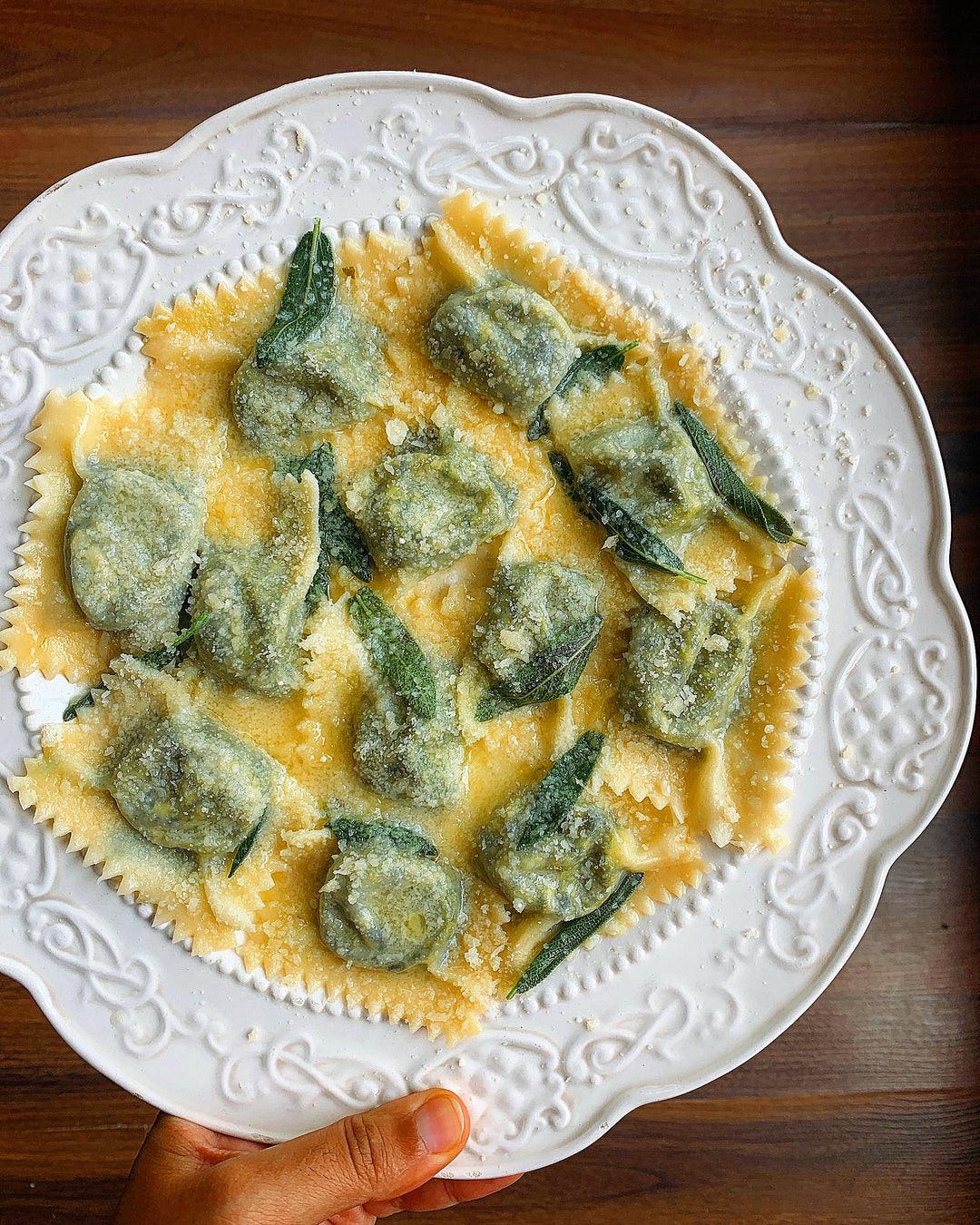 Ravioli di spinaci e ricotta