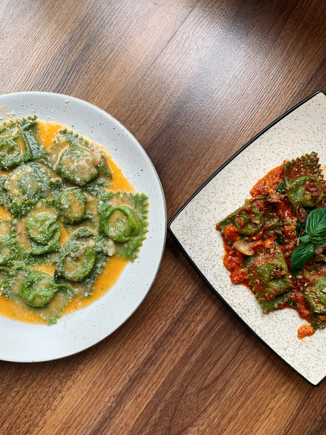 Ravioli verdi di  spinaci e ricotta