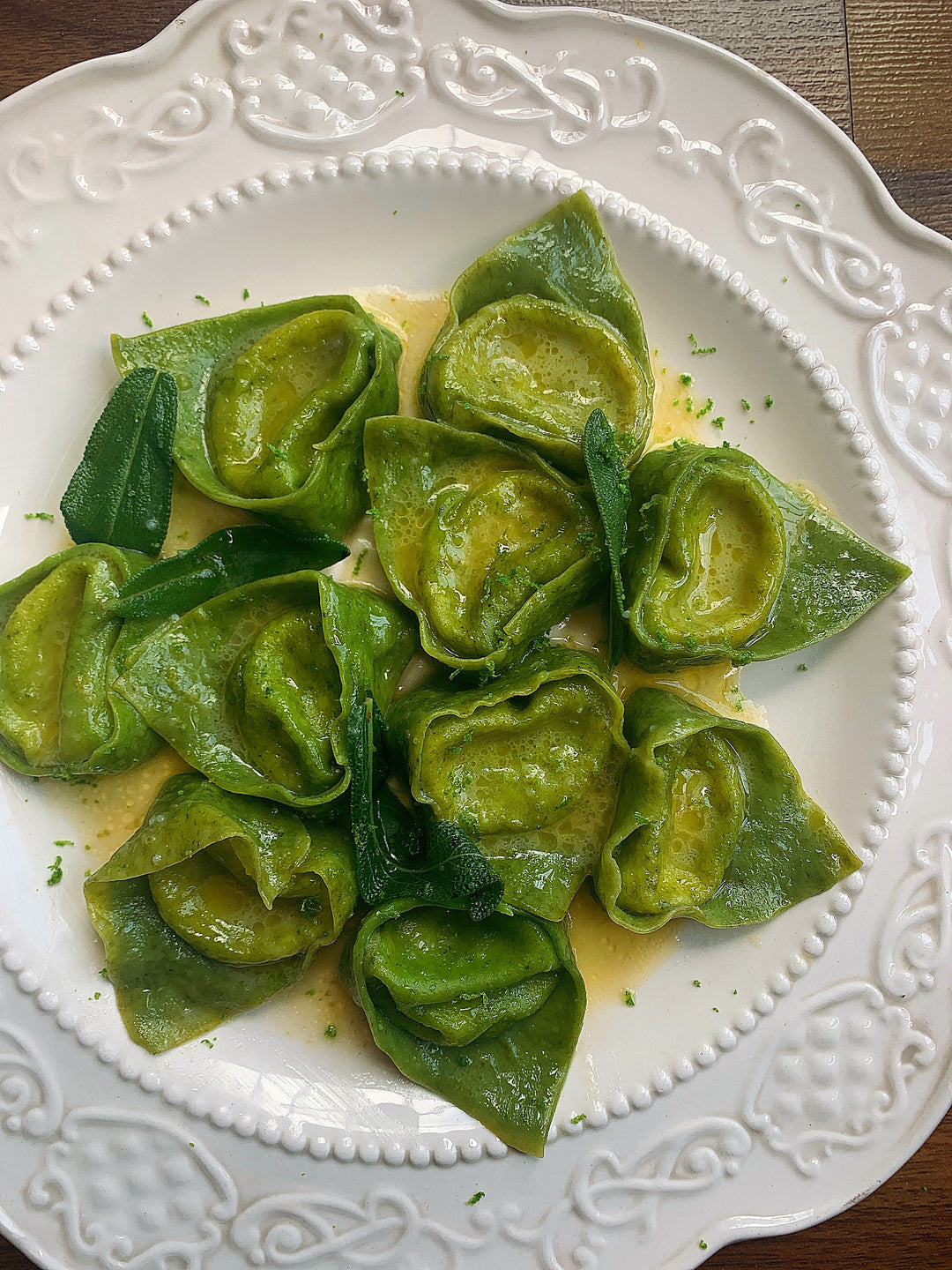 Tortelloni Verdi di limone e ricotta