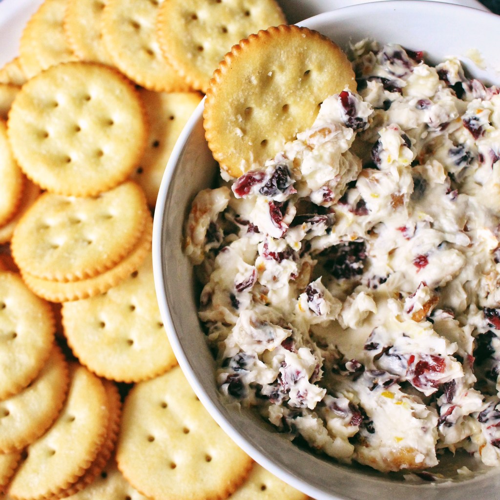 Cranberry walnut cream cheese spread 1